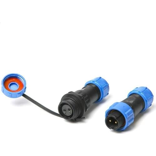 SP13 IP68 waterproof connector male plug & female socket 2/3/4/5/6/7/9 pin panel mount wire cable connector aviation plug