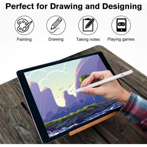 Universal Touch Screen Capacitive Stylus Pen For iPad 2018 /Pro /Mini /Air For iPhoneXS MAX /XR Rechargeable Active Drawing Pen