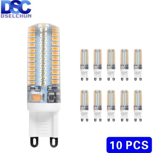 10pcs/lot G9 LED 3W 4W 5W 6W 220V-240V LED G9 Lamp Led bulb SMD 2835 3014 LED G9 Light Replace 30W/60W Halogen Lamp Light