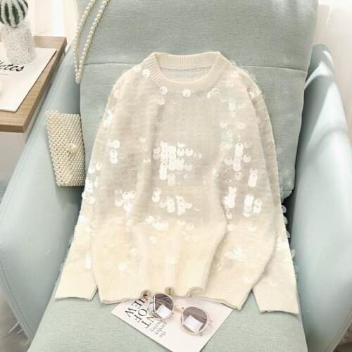 Sweater womens new round neck pullover in autumn and winter 2020