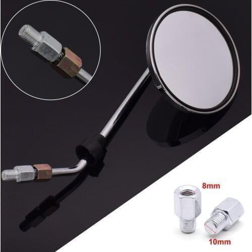 Universial Motorcycle Rearview Mirror Conversion Screw Adapter Thread Chrome For Ducati MONSTER S2R 800 M400 M600 M620 M750 M900
