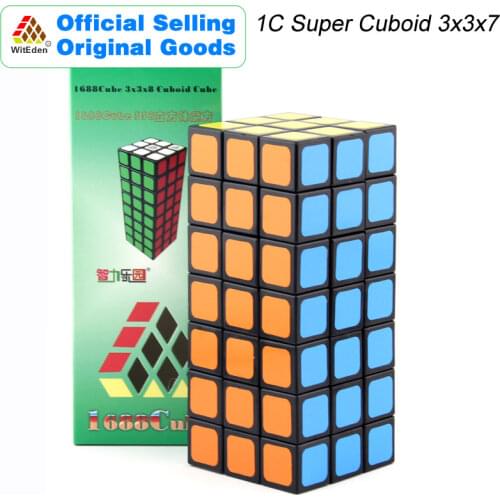 WitEden 1C Super Cuboid 3x3x7 Magic Cube 1688Cube 337 Speed Twisty Puzzle Brain Teasers Educational Toys For Children