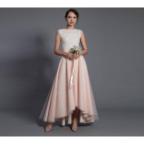 Saia Faldas 2017 Idyllic Blush Pink High Low Tulle Skirts For Pretty Bridal To Wedding Zipper Custom Made Long Tulle Skirt