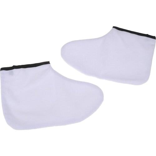 1Pair Paraffin Wax Protection Foot Mask Gloves Feet Skin Moisturizing Sleeve Whitening Exfoliating Socks Wax Gloves B0010