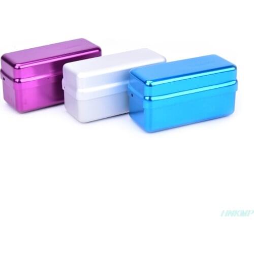 1Pc High Quality 72 Hole Aluminium Autoclave Sterilizer Case Burs Dental Disinfection Endo Files Holder Box For Oral Care