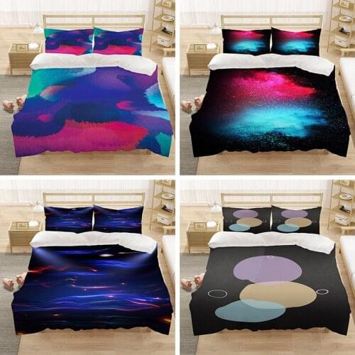 3D Illusory Background 3pcs Bedding Set Duvet Cover Pillowcase Personalized Fashion Pattern Quilt Cover For Teens Adult Boy Girl