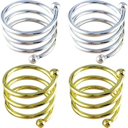 6Pcs Serviette Rings Alloy Napkin Holder West Dinner Towel Napkin Ring Party Decoration Table Decoration Accessories Tool Hogard