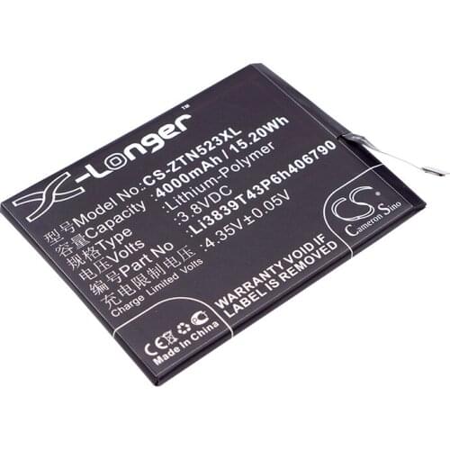 CS 4000mAh / 15.20Wh battery for Nubia NX523, NX523J, Z11 Max