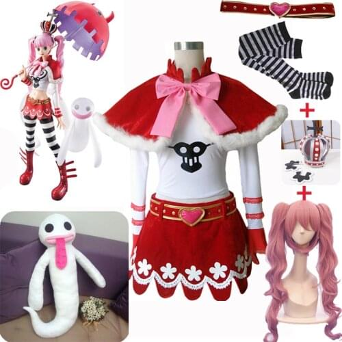 Anime One Piece Perona Princess Mononoke Cosplay Costume Dress Halloween Party Uniforms Costumes for Women Girls Fancy Dress