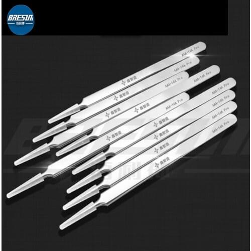 Anti-Magnetic And anti-Corrosion Lengthened And Hardened Stainless Steel Precision Tweezers Straight Pointed Elbow Repair Tool