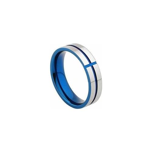 BAECYT Templar Cross Blue Ring Stainless Steel Wedding Mens Fashion Rings Cubic For Men Jewelry Cross Gold Absolute Ring