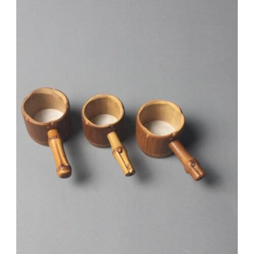 Bamboo Tea Infuser Filter Colander Strainer with Handle Novelty Tea Tool Vintage Kung Fu Tea Gadgets Gift SN3319