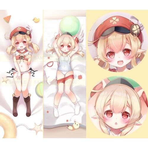 Anime Game Genshin Impact Klee Sexy Girl Dakimakura Hugging Body Pillow Case Cover Pillowcase Cushion Bed Linings Gifts ZT