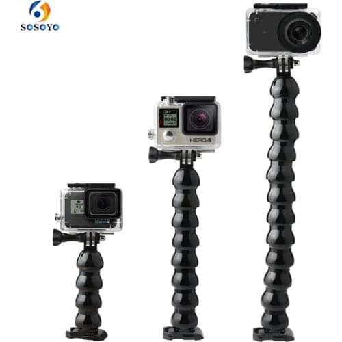 Snake Shaped holder Selfie stick Serpentine Arm Tripod base For GoPro Hero 8 7 6 5 Xiaomi Yi Dji Osmo Action Camera Accessories