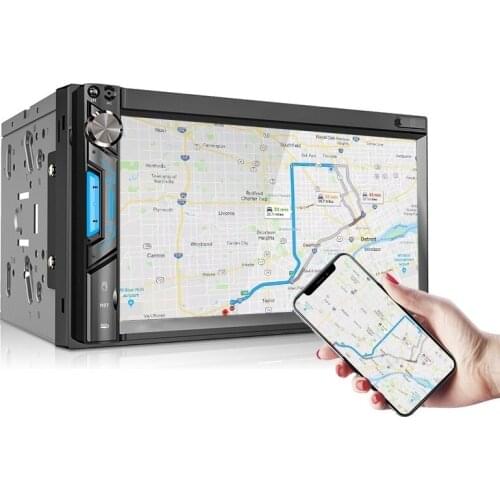 GRANDnavi Drop Shipping Double Din Multimedia 7 Inch Car Stereo Amplifier Radio Auto Con Pantalla