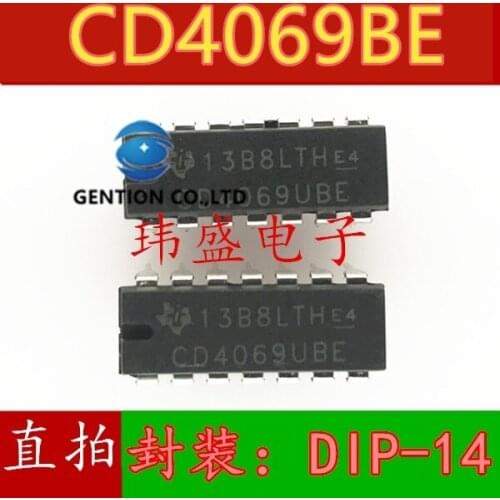 20PCS CD4069BE CD4069 DIP14 inverter circuit in stock 100% new and original