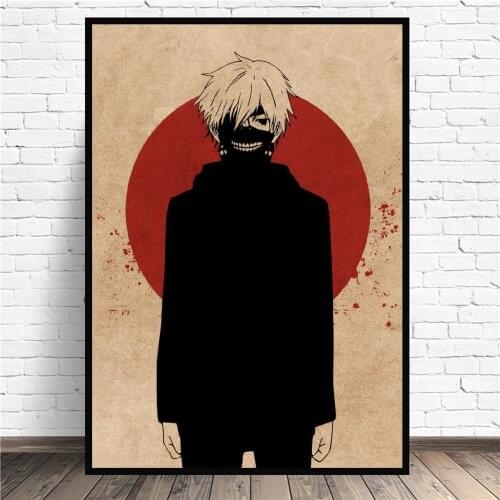 Kaneki ken Tokyo ghoul Canvas Anime Art Print Wall Poster Living Room Decoration No Frame