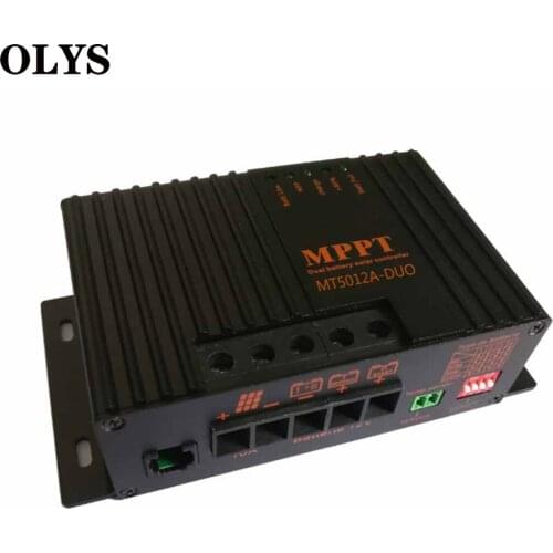 OLYS MPPT Charge Controller 10A 12V Mppt Solar Charge Controller Aluminium Alloy Auto Solar Panel Battery Intelligent Regulator
