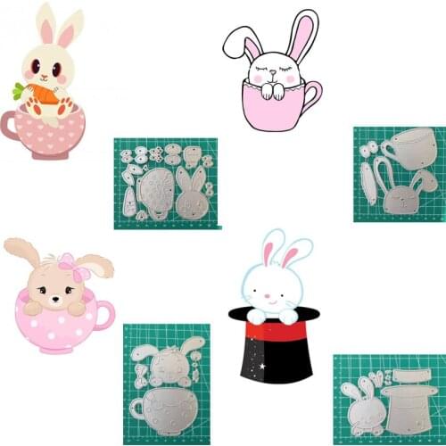 Bunny Hat Metal Cutting Dies New 2019 Christmas Cutting Dies For Scrapbooking DIY Scrapbook Decorations Craft