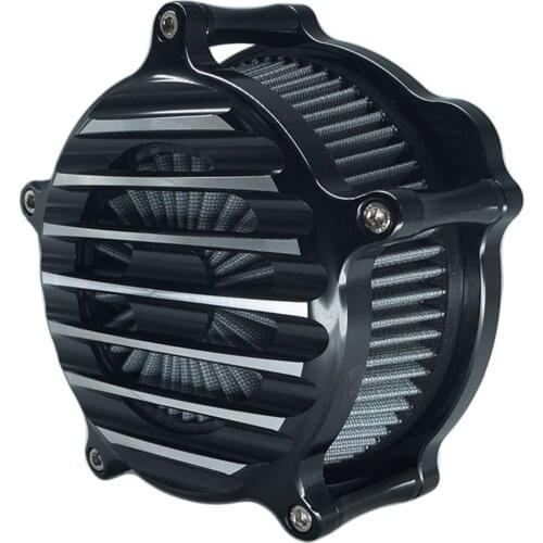Motorcycle Air Cleaner Nostalgia Venturi Filter Kit Cnc Edge Cut Aluminum for Harley Sportster XL 883 XL 1200 2007-up Fitment-A