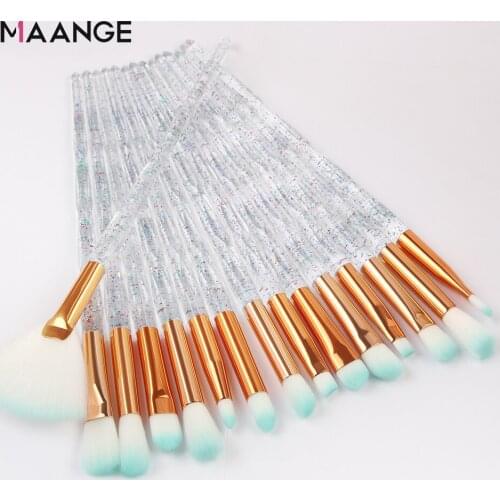 MAANGE Makeup Brushes Set 4/10/15Pcs Colorful Foundation Eyeshadow Concealer Multifunctional Brush for Beauty Make Up Tool Kit