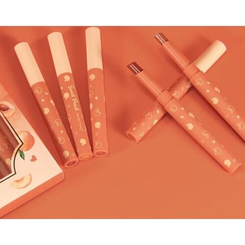 Lipstick Kit Colorful Velvet Matte Lip Makeup Waterproof Sweatproof Smooth Texture Non-stick The Cup Lip Stick Cosmetic TSLM2