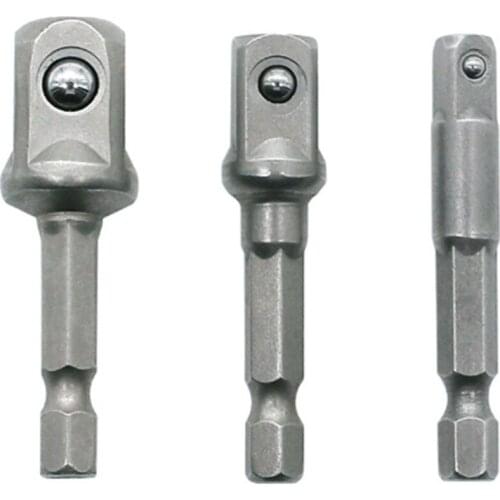 Extension Set High Speed Drill Bits High Carbon Steel Drill Supplies 3 Pcs Nut Driver For Electric Drill Socket Adapter