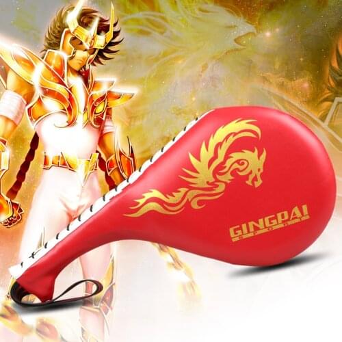 GINGPAI Taekwondo Rebound Sponge Double Kick Pads Target Karate MMA Sanda Kick Boxing Training Speed Punching Bag Fitness Sports