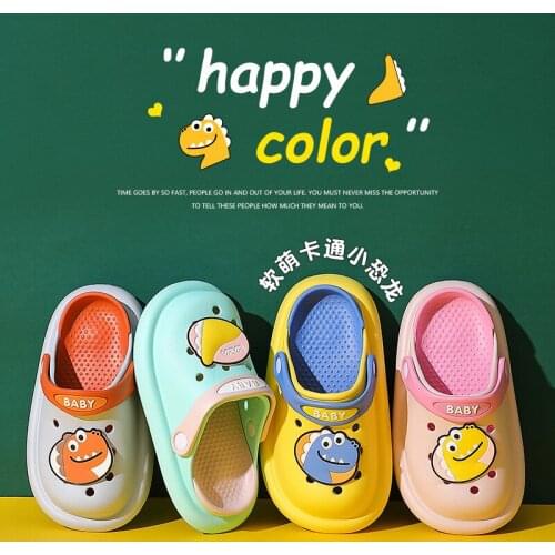 New Arrival Childrens Shoes for 2021 Summer Candy Color Matching Hollow Out Hole Boys and Girls Sandals Kid;s Garden Shoes