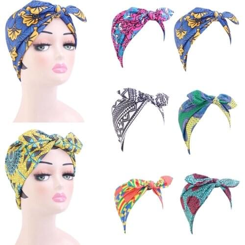 African Pattern Hairbands Criss Cross Twisted Headband Printed Head Wrap Wide Turban Headband Fashion Hair Accessories
