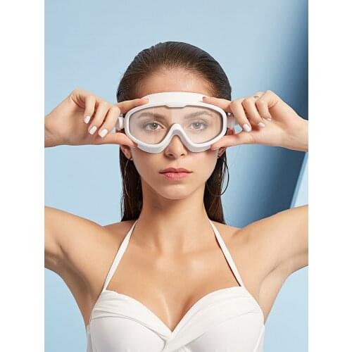 RTTAN frame swimming womens waterproof and anti fog electroplating transparent equipment set swimming glasses diving googles