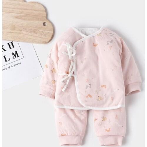 Autumn baby boys clothes set Cotton Lacing Baby girls clothes Sets newborn baby clothes set kids Toddler boys baby clothing