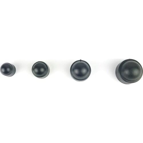 10x Black Tire Wheel Screw Bolts Nut Caps Hexagonal Tyre Wheel Dust Cover M6