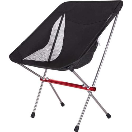 Outdoor folding chair portable leisure outdoor beach camping sketching fishing back chair aluminum alloy Moon chair