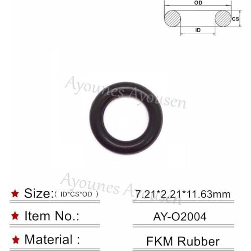 Free shipping 800pieces 7.21*2.21mm fuel injector orings seals for Honda Engine fuel injector replacement parts (AY-O2004)