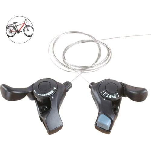 1 Pair Bicycle Derailleur 3*7 Speed ABS Trigger Shifters MTB Mountain Bike Transmission Shift Levers Derailleur Cycling Parts