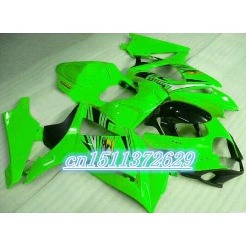 High quality fairing kit for A GSX-R1000 K7 K8 2007 2008 07 08 GSXR1000 green black motorcycle fairings set for SUZUKI