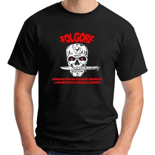 High Quality Casual Printing Tee Mens T-Shirt Paratroopers Folgore Army Military Summer T-shirt