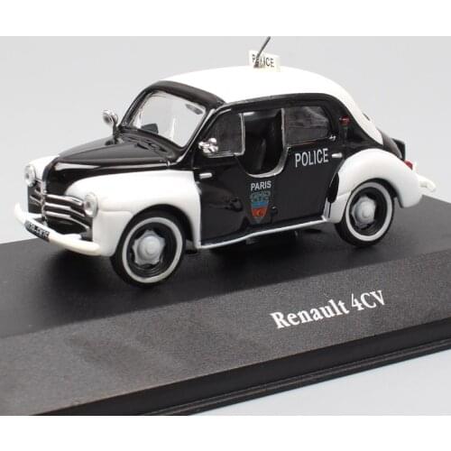 1:43 small Renault 4CV Hino 750 supermini Police diecast & vehicles models scale metal cars vintage toys miniature for children