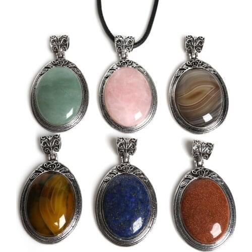 1pcs/lot 38x67cm Antique Silver Plated Oval Shape Vintage Charm Pendant For Bracelet Necklace Jewelry Making DIY Findings