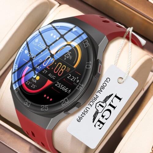 LIGE ECG Heart Rate Blood Pressure Smart Watch Men Bluetooth Call Fitness Bracelet Waterproof Sports Smartwatch For Android IOS