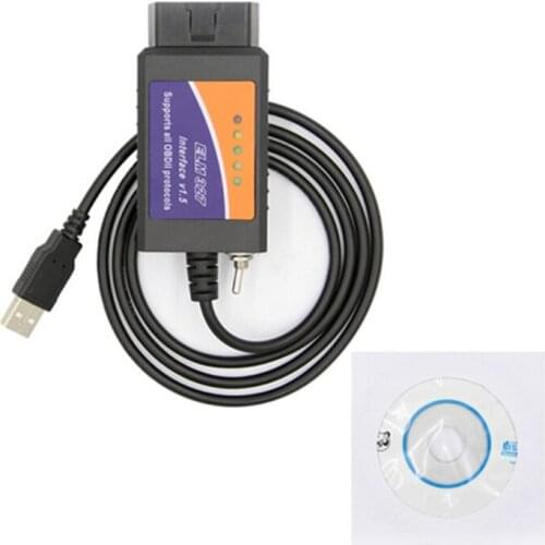 2021 New Elm 327 USB FORScan OBD2 Adapter for Lin-coln Ma-zda Mer-cury Series Vehicles High Performance Car Auto Obd2 Diagnostic