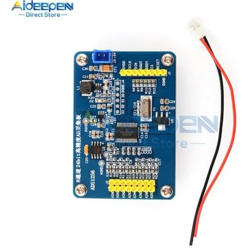 ADS1256 8 Channels 24 Bit AD ADC Data Acquisition Card Module With High Precision ADC Data Acquisition Card