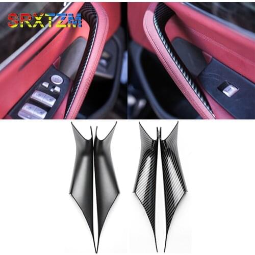 Car Interior Door Handles For Bmw 5 Series G30 G38 2018 2019 2020 Front Left Inner Doors Panel Handle Bar Pull Carrier Trim Cove