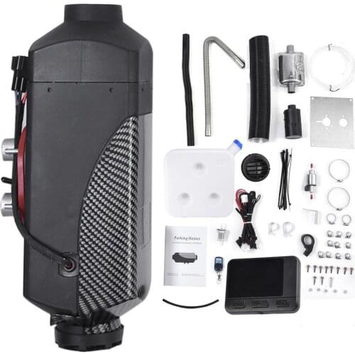 2KW 12V/24V Car Diesels Air Parking Heater Car Heater LCD Remote Control Monitor Switch + Silencer For Trucks Bus Trailer Bus