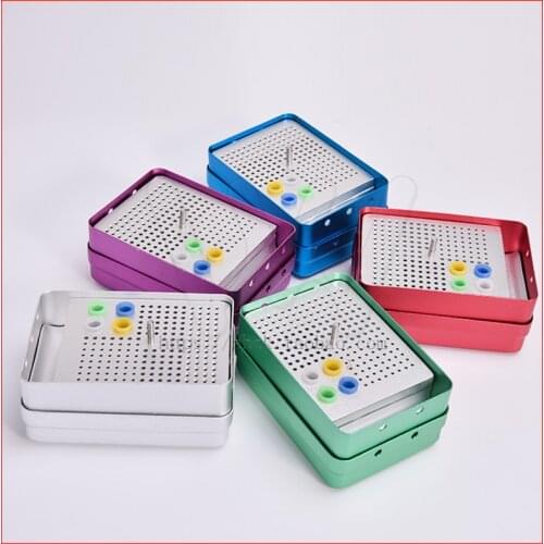 180 Holes Dental Disinfection Burs Holder Block Stand Autoclavable Sterilizer Box Dentist Lab Equipment endo box