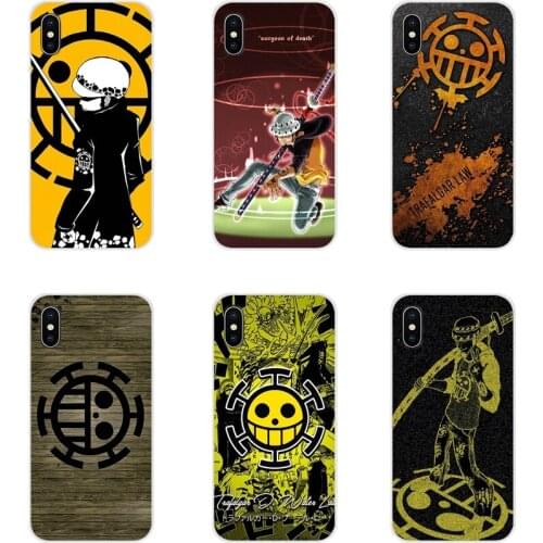 One Piece trafalgar law skull flag Soft TPU Case For Huawei G7 G8 P7 P8 P9 P10 P20 P30 Lite Mini Pro P Smart Plus 2017 2018 2019