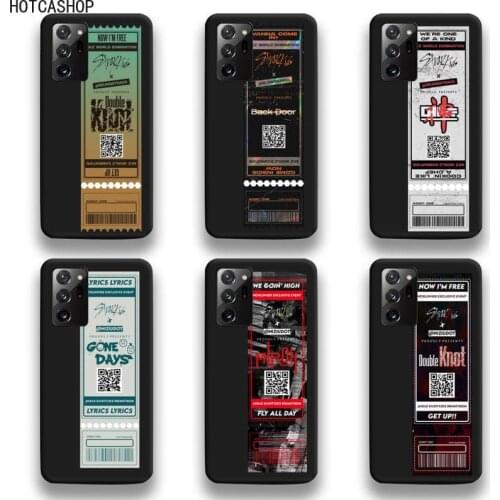 Stray Kids Air tickets Design Phone Case For Samsung Galaxy Note20 ultra 7 8 9 10 Plus lite M51 M21 M31S J8 2018 Prime