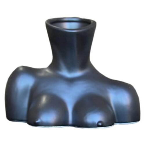 European Style Bust Sculpture Decoration Vase Home Garden Decoration Creative Modern Body Art Decoration Handicraft Vase