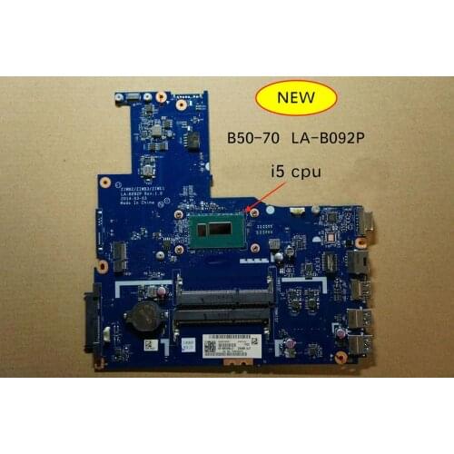 Working perfectly For Lenovo B50 70 B50-70 B5070 Laptop Motherboard ZIWB2 ZIWB3 ZIWE1 La-b092p Rev1.0